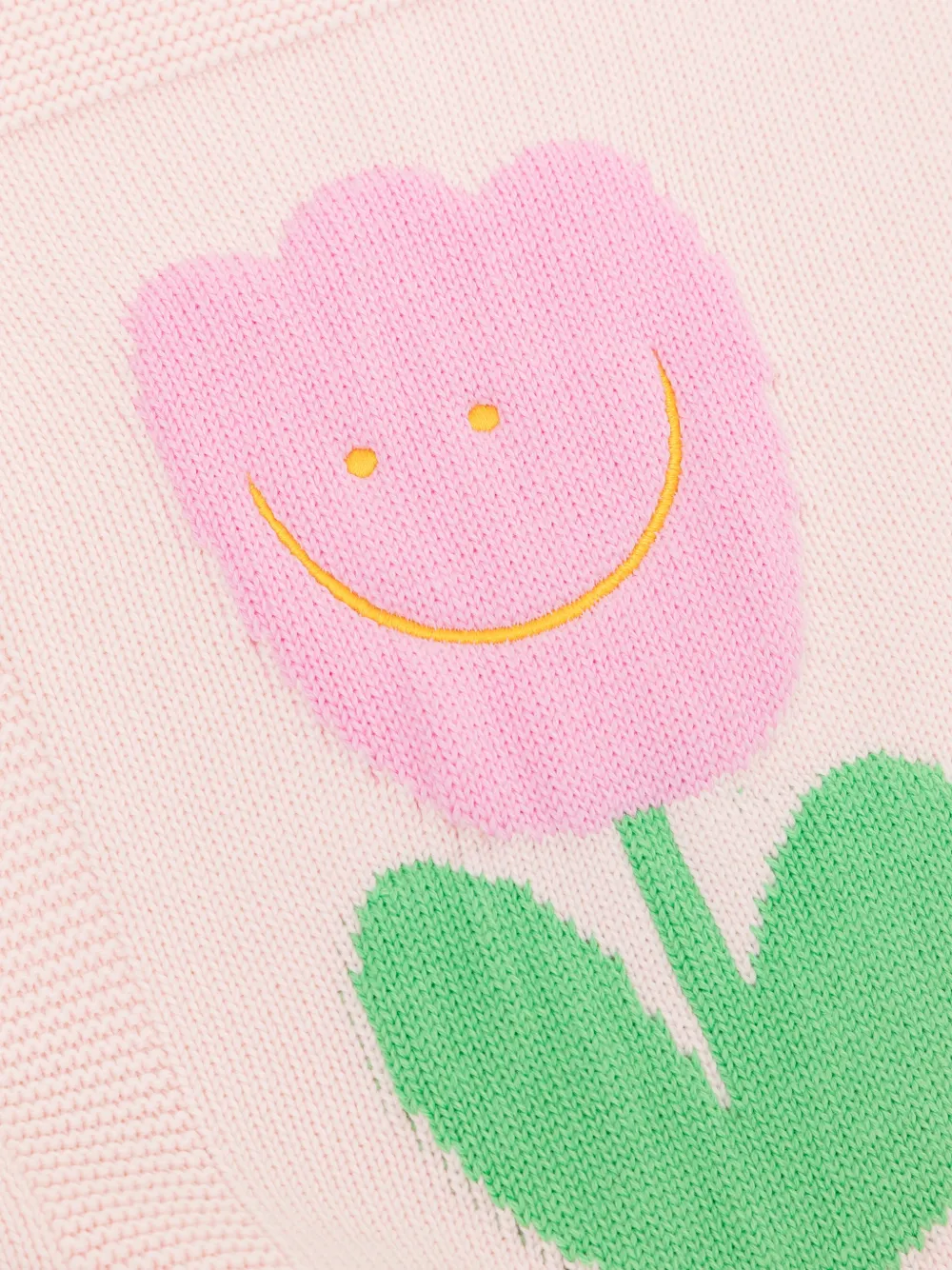 Floral-Embroidered Blanket