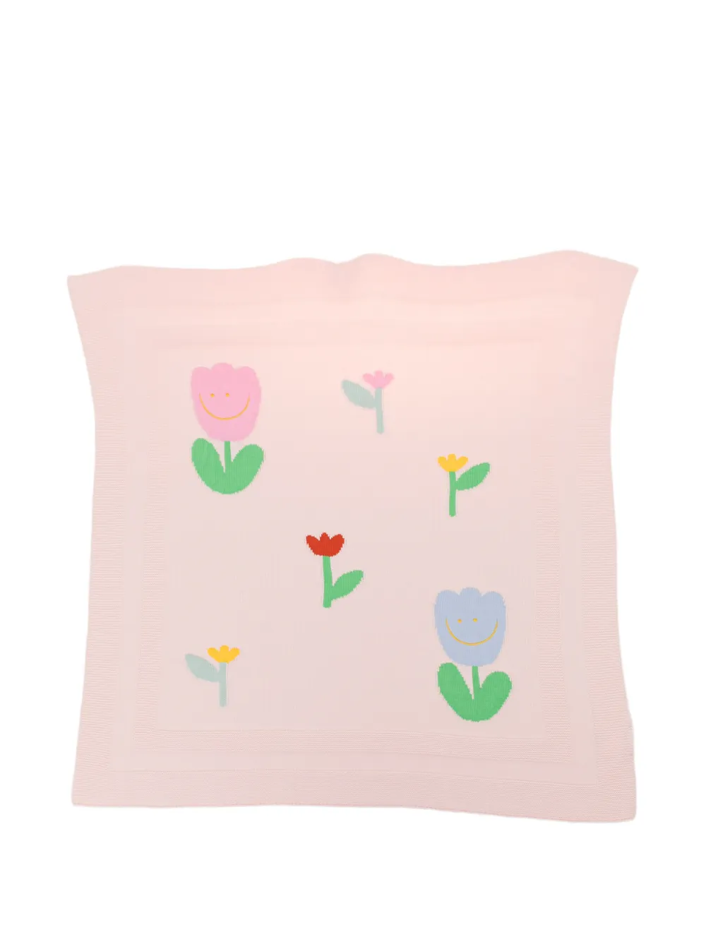 Stella McCartney Kids floral-embroidered blanket - Rosa