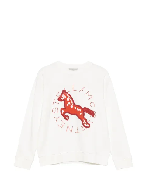 Stella McCartney Kids horse-print sweatshirt