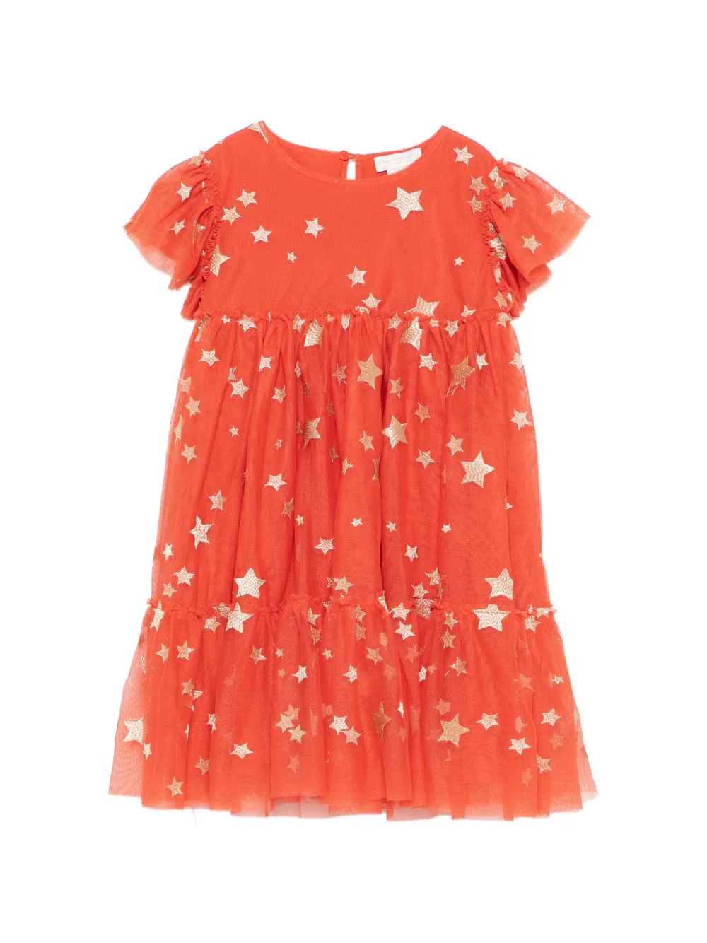 Stella McCartney Kids Abito con ricamo - Rosso