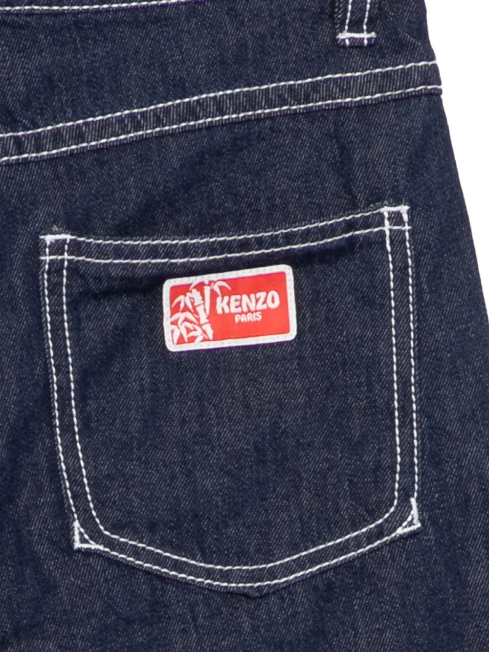 Kenzo Kids Jeans met logopatch Blauw