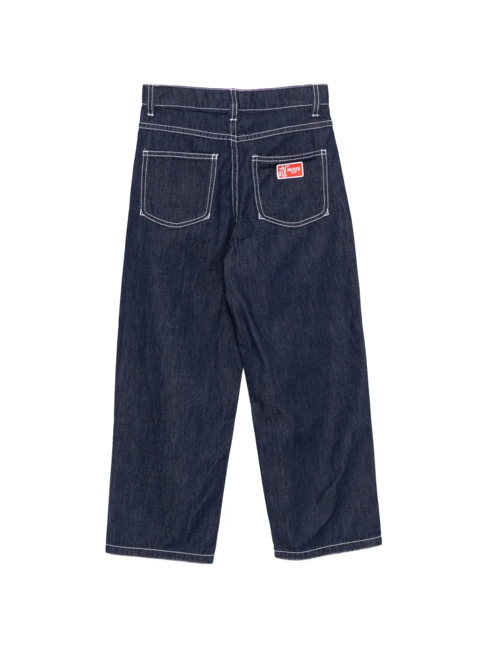 Kenzo Kids Jeans met logopatch Blauw