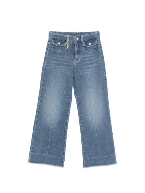 Chloé Kids logo-plaque jeans