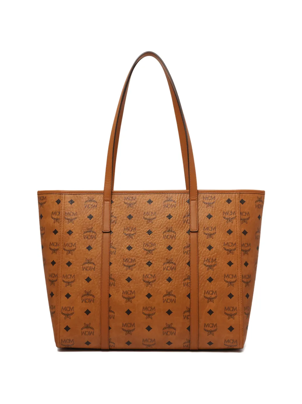  Mcm Toni Monogram Plaque Tote Bag - Brown 