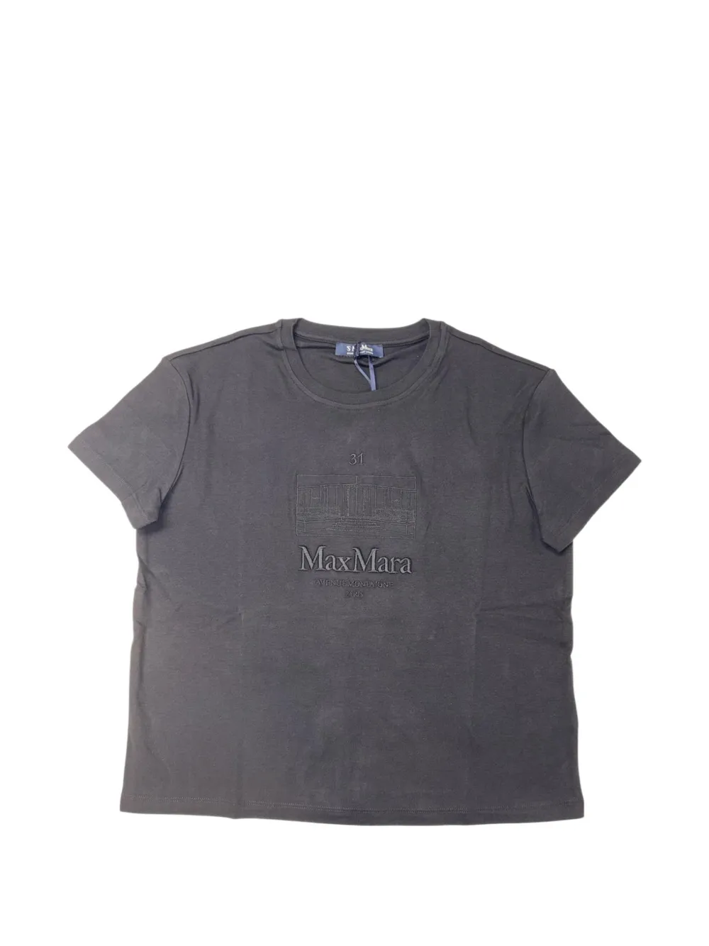 'S Max Mara T-shirt con logo - Grigio