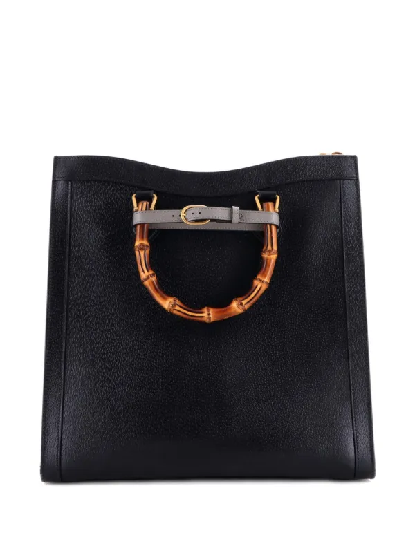 Gucci Pre-Owned ダイアナ NM バンブー ハンドル レザー ラージ 
