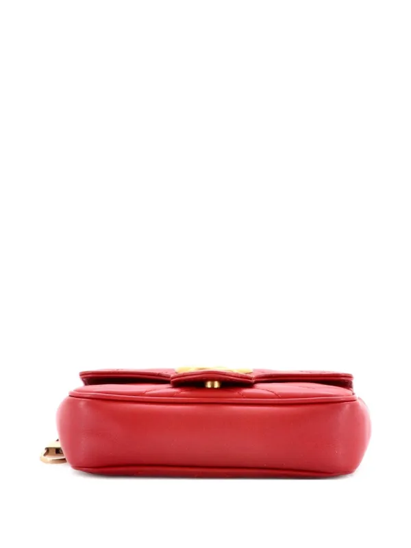 Gucci Pre-Owned GGマーモント フラップバッグ マテラッセ レザー 