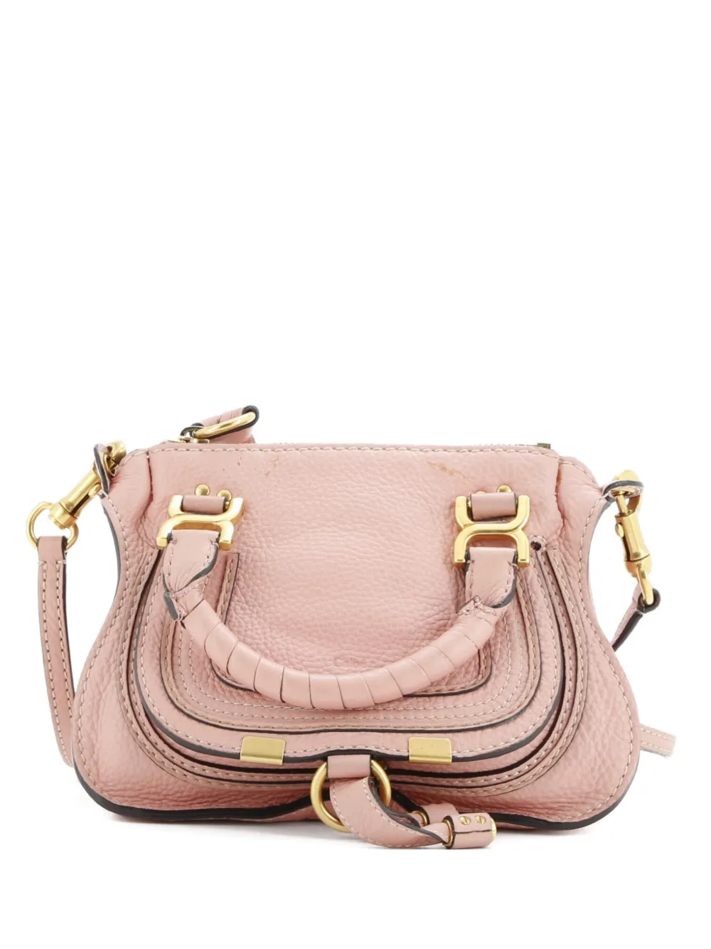 Chloé Pre-Owned Marcie Satchel Leather Baby crossbody bag - Rosa
