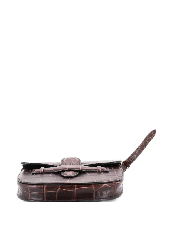 Celine Pre-Owned Symmetrical Shoulder Bag Crocodile Embossed