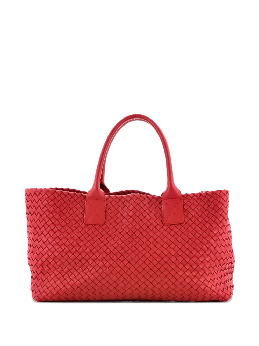Bottega Veneta Pre-Owned Cabat Intrecciato Nappa Medium tote bag - Rosso