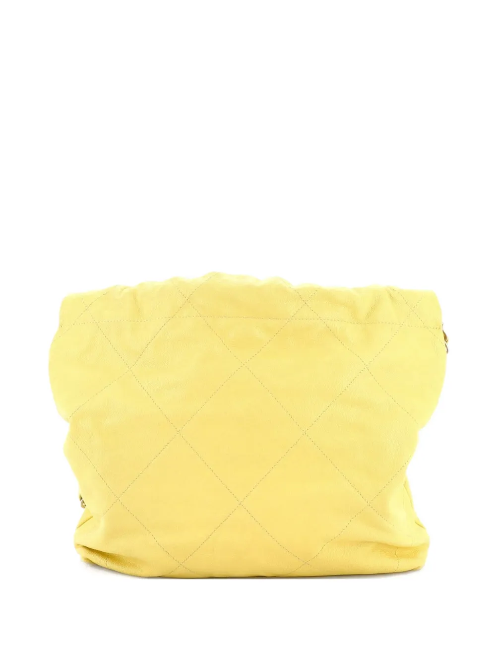 CHANEL Pre-Owned 22 Chain Quilted Caviar Small hobo bag - Giallo