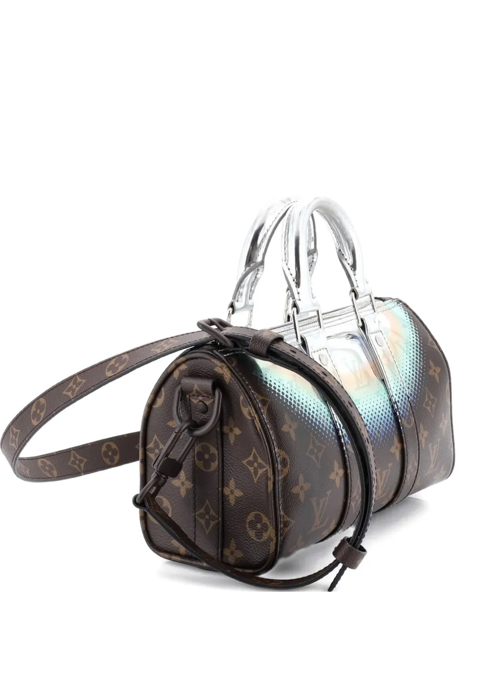 Louis Vuitton Pre-Owned Keepall Bandouliere Bag Limited Edition Metallic Nebula Monogram Canvas 25 satchel - Multicolore