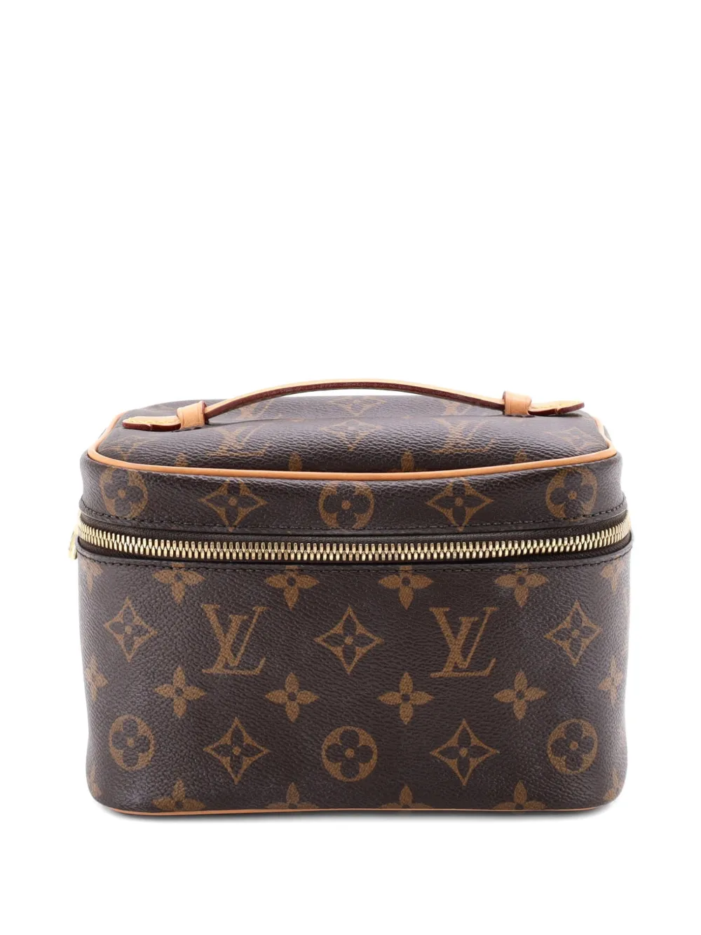 Louis Vuitton Pre-Owned Pouch Nice Vanity mini in tela con monogramma - Marrone
