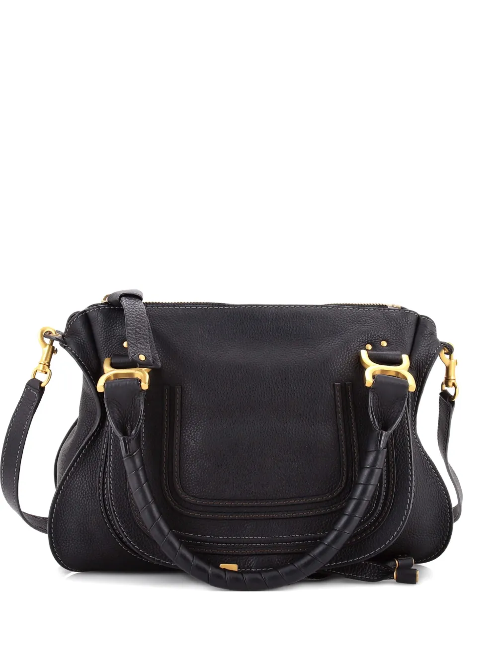 Chloé Pre-Owned Marcie Leather Medium satchel - Black