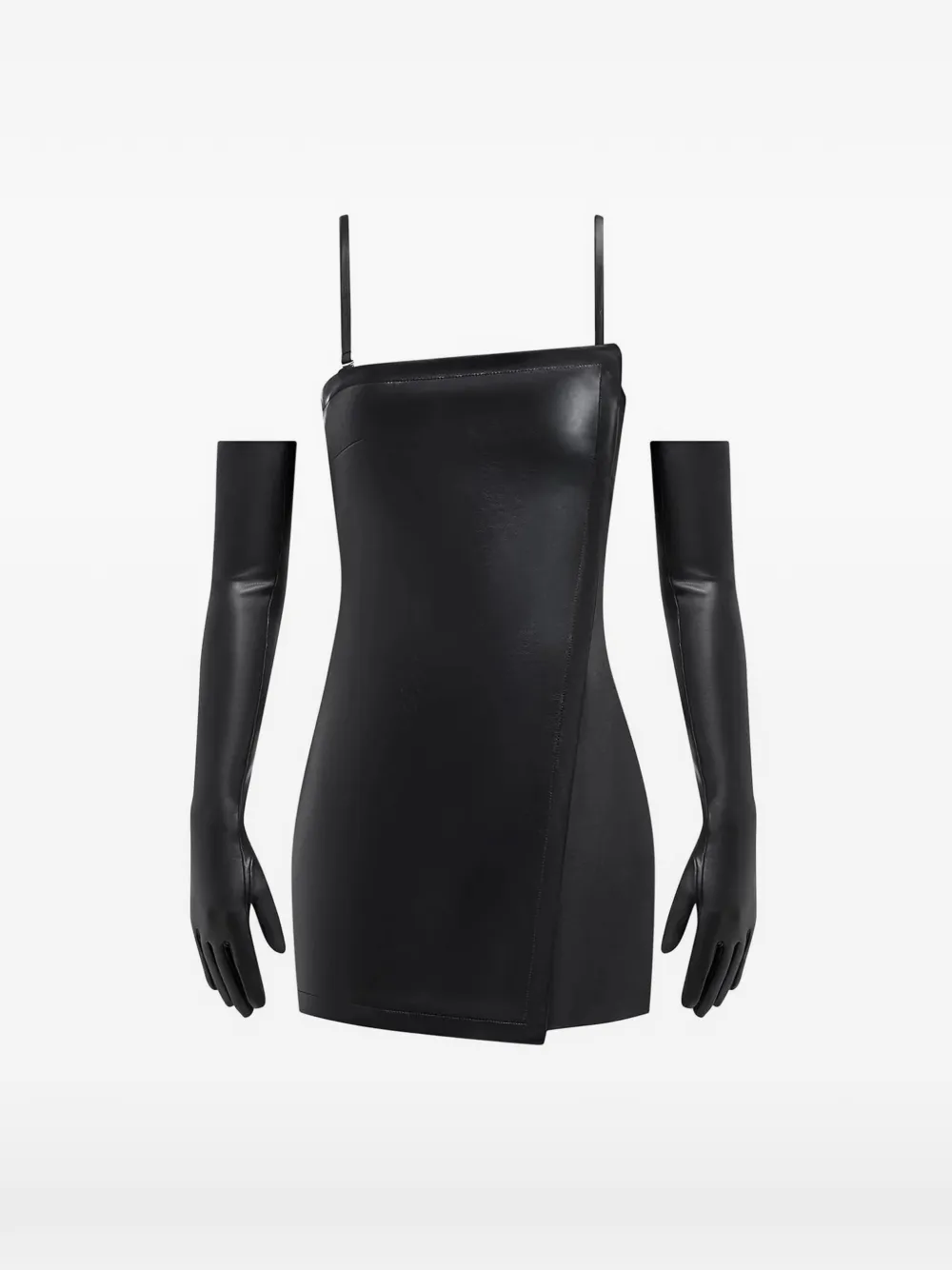 Manière De Voir detachable-gloves playsuit - Nero