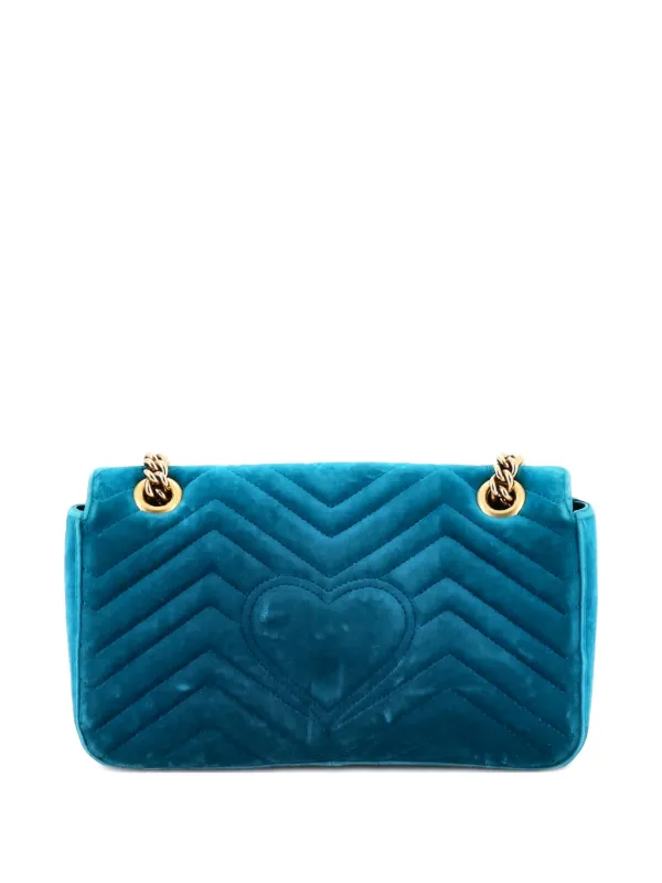 Gucci Pre-Owned GGマーモント フラップバッグ マテラッセ ベルベット 