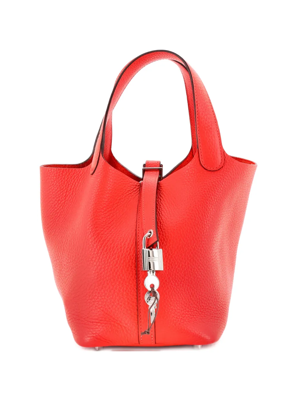 Hermès Pre-Owned Picotin Lock Bag Clemence PM bucket bag - Arancione