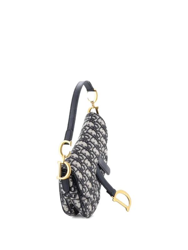 Christian Dior Pre-Owned サドル ハンドバッグ オブリーク キャンバス