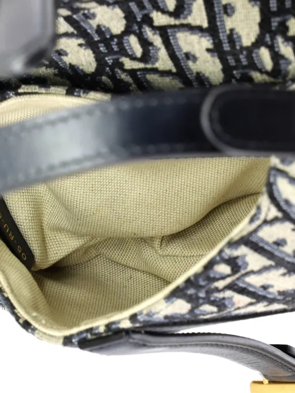 Christian Dior Pre-Owned サドル ハンドバッグ オブリーク キャンバス