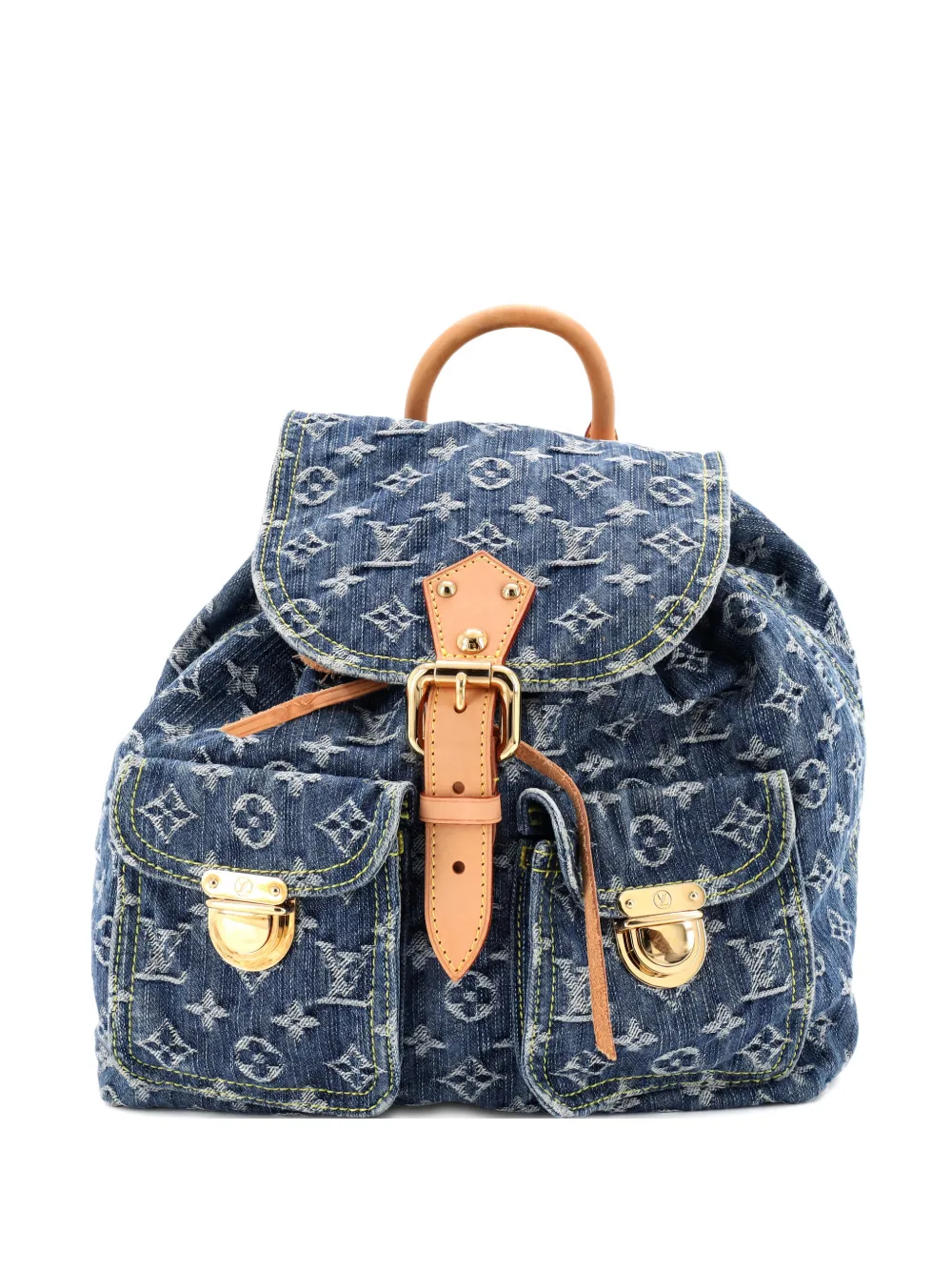 Louis Vuitton Pre-Owned Sac a Dos Drawstring Denim GM backpack - Blu