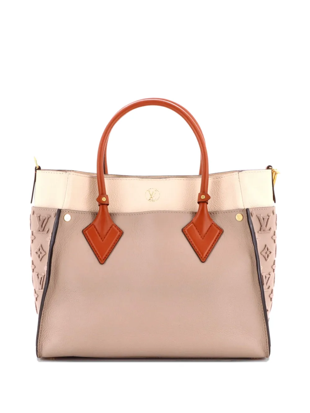 On My Side Monogram Tuffetage Leather MM tote bag