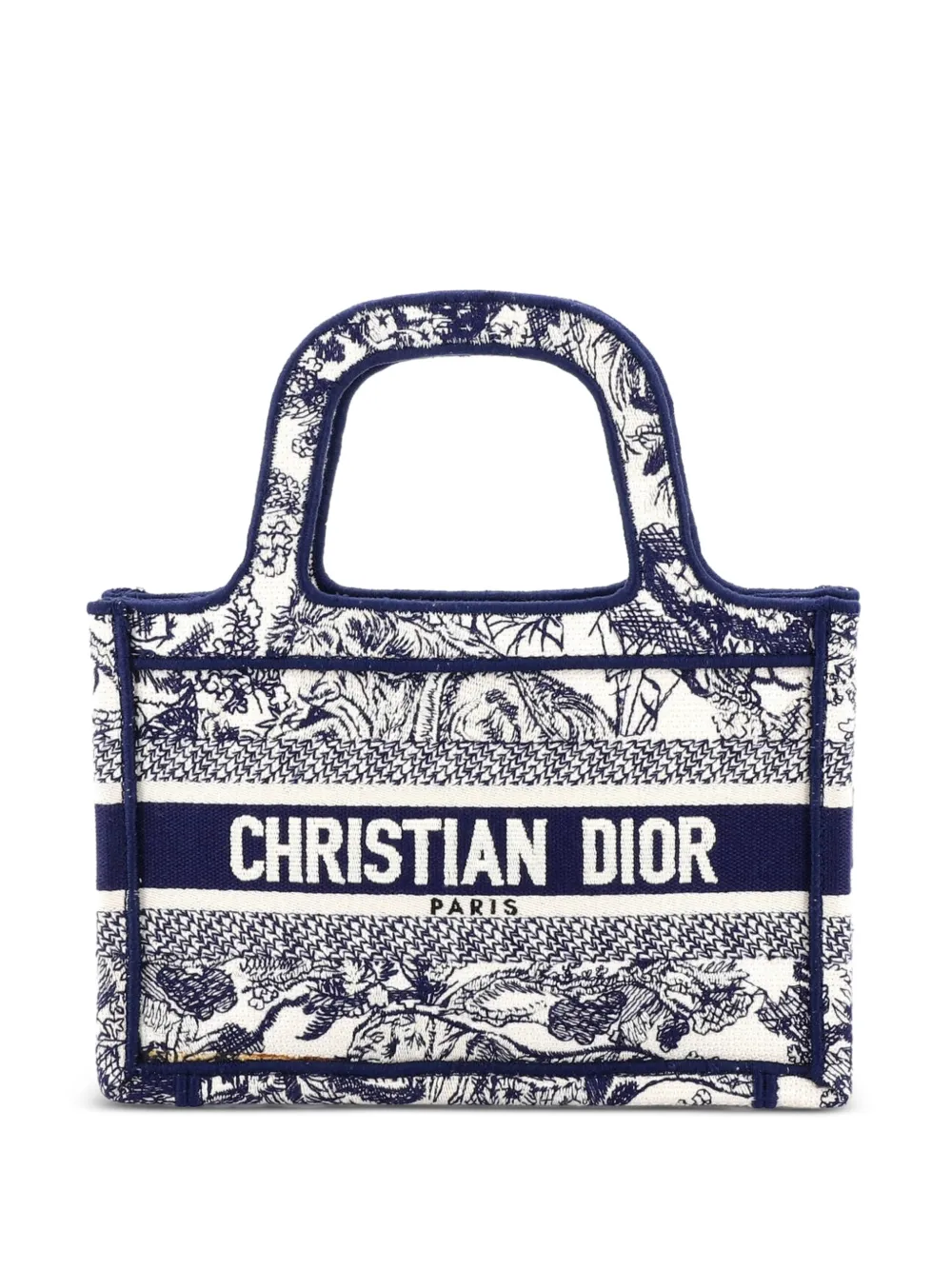 Christian Dior Pre-Owned Book Oblique Canvas Mini tote bag - Blu