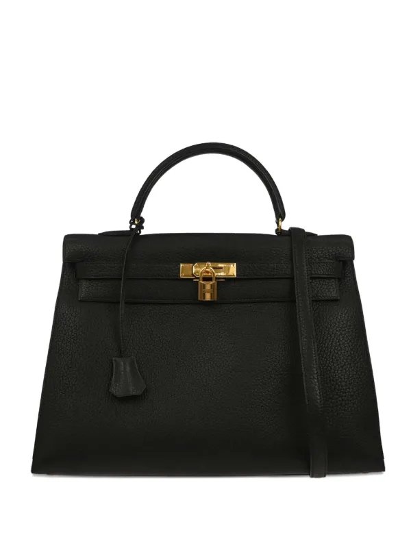 Hermès Pre-Owned 1996 ケリー 35 レザーハンドバッグ | ブラック 