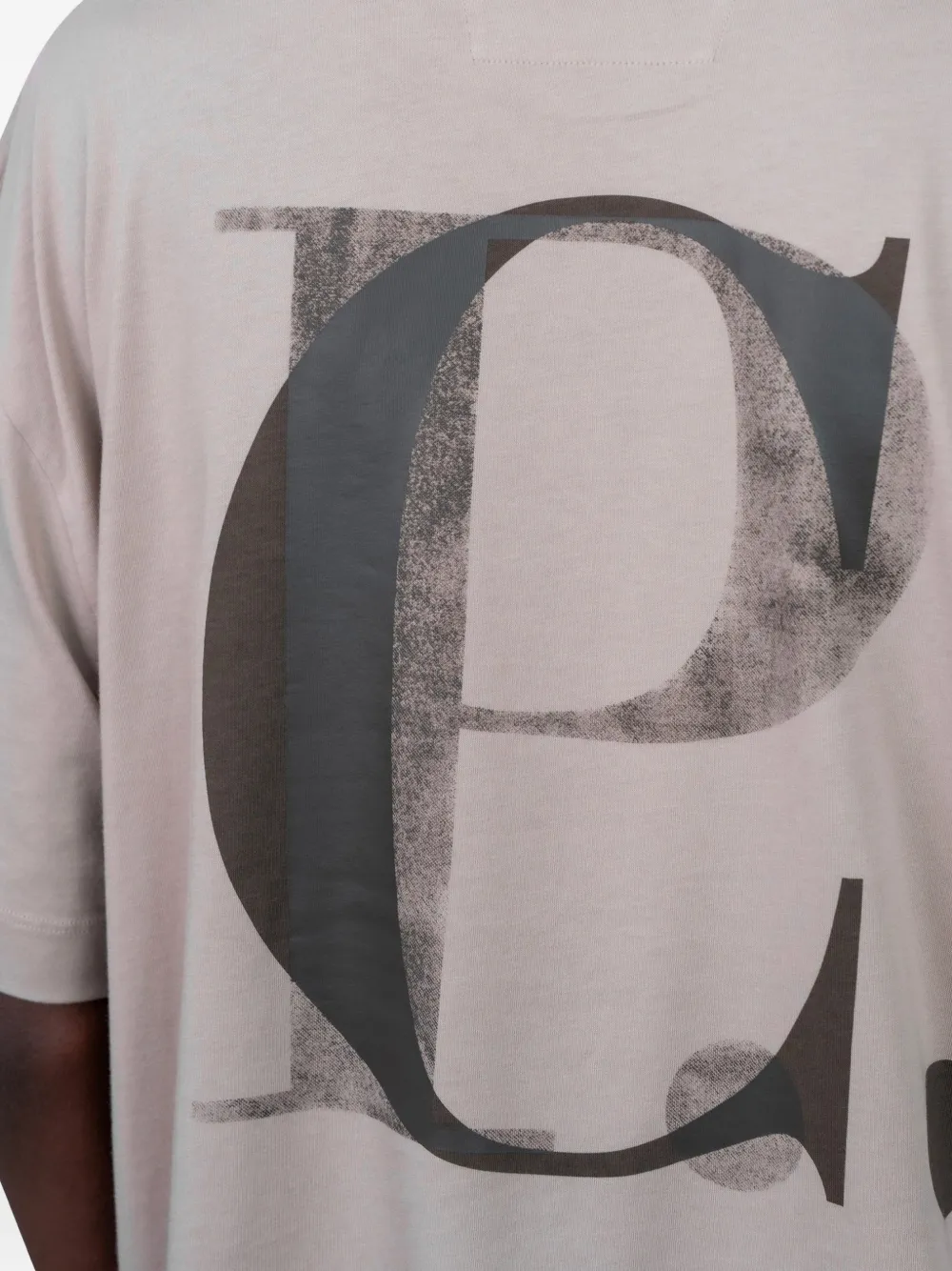 C.P. Company T-shirt met logoprint Beige