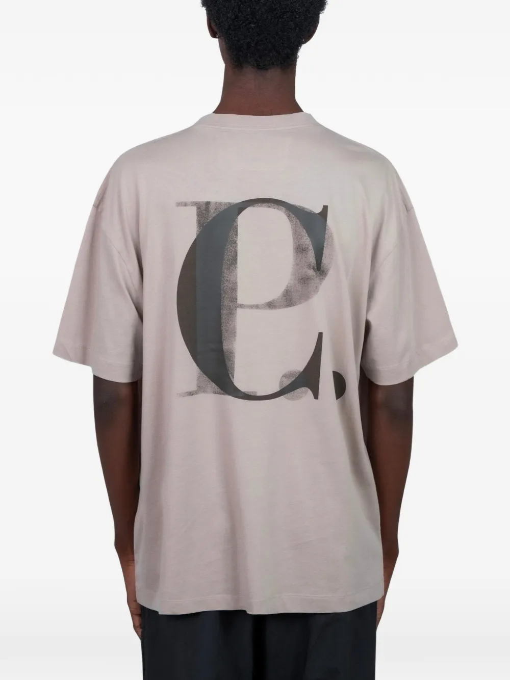 C.P. Company T-shirt met logoprint Beige