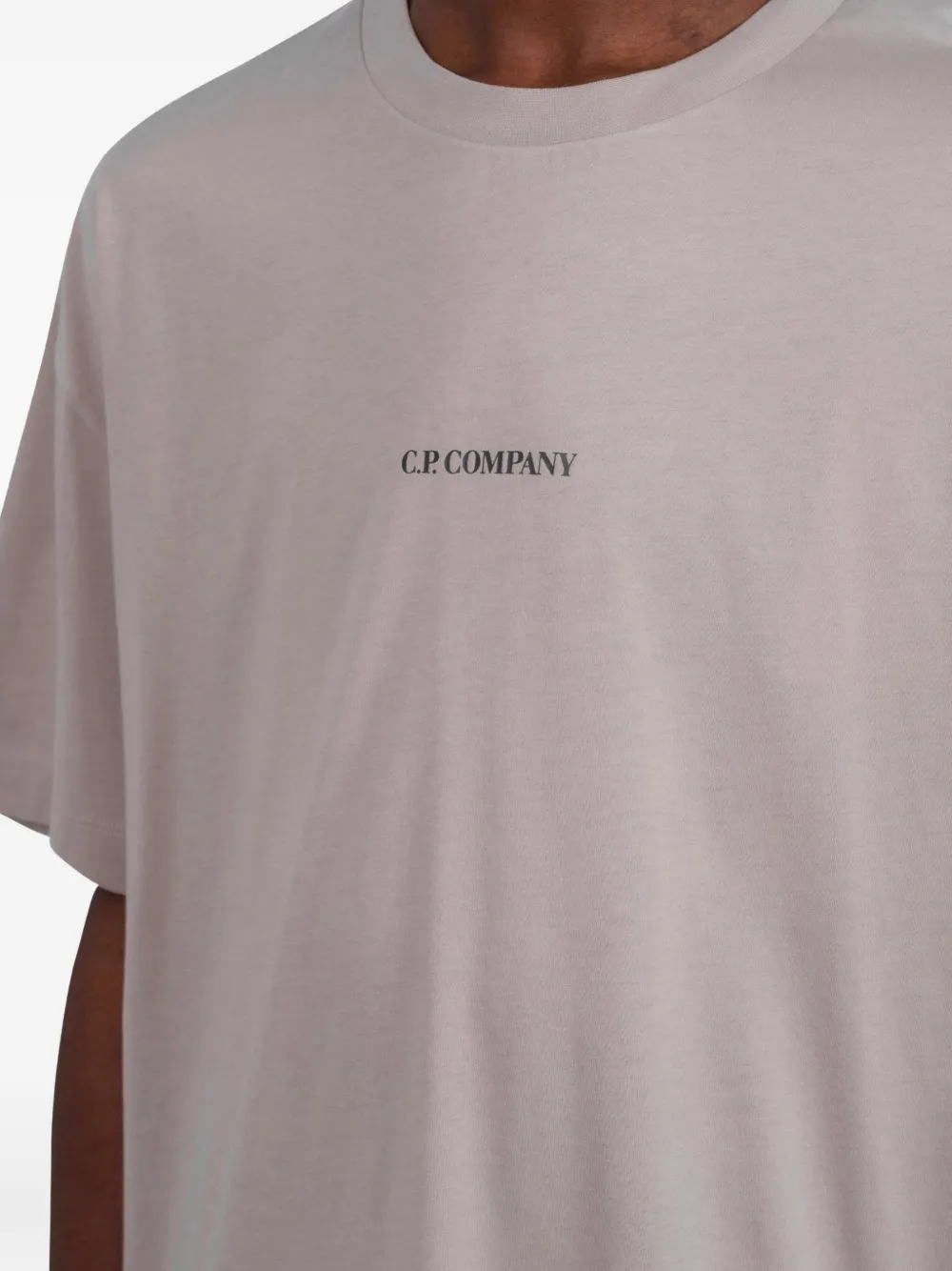 C.P. Company T-shirt met logoprint Beige
