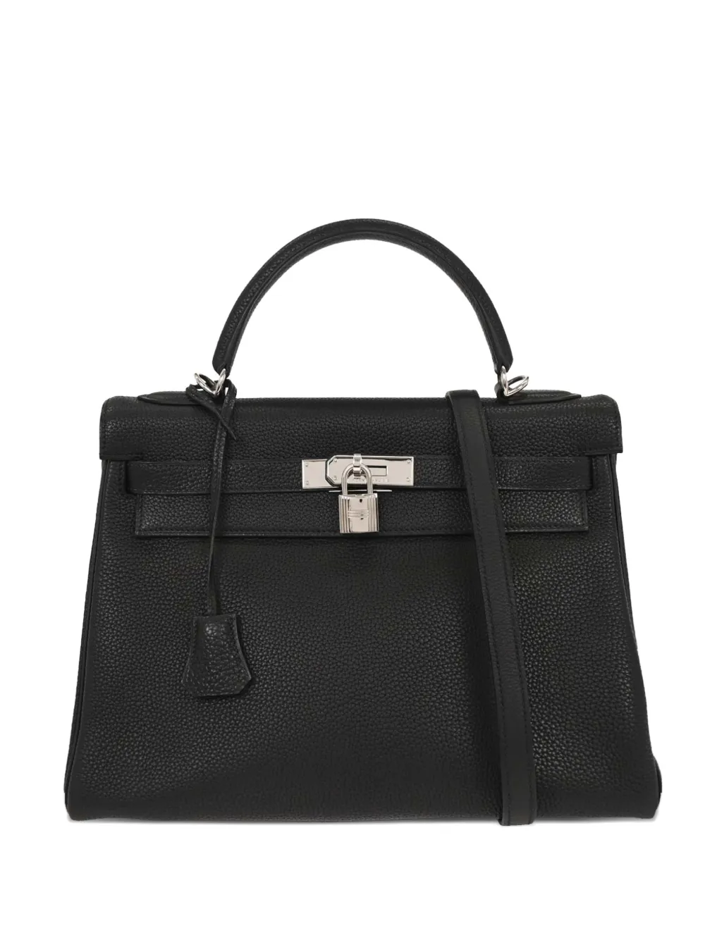 Hermès Pre-Owned 2002 32 Kelly leather tote bag - Nero