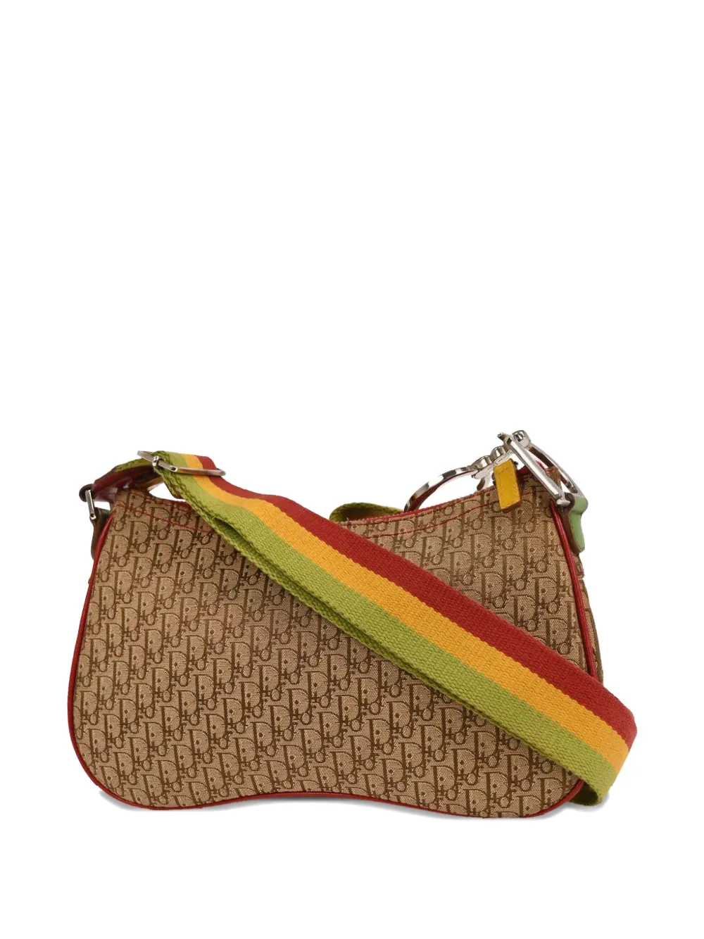 Christian Dior Pre-Owned 2004 Canvas saddle shoulder bag - Beige