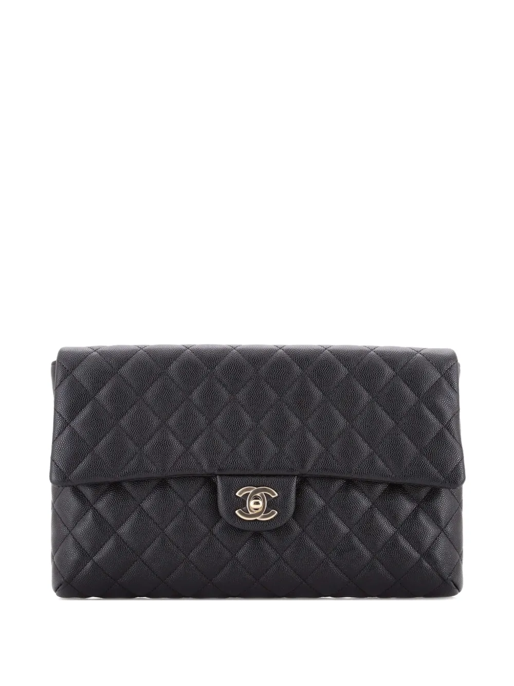 CHANEL Pre-Owned Classic Flap Quilted Caviar clutch bag - Nero