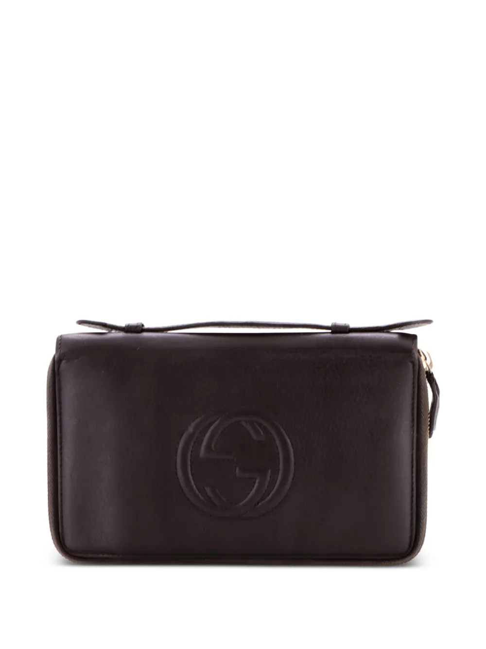 Gucci Pre-Owned Soho Travel Organizer Wallet Leather small wallets - Nero