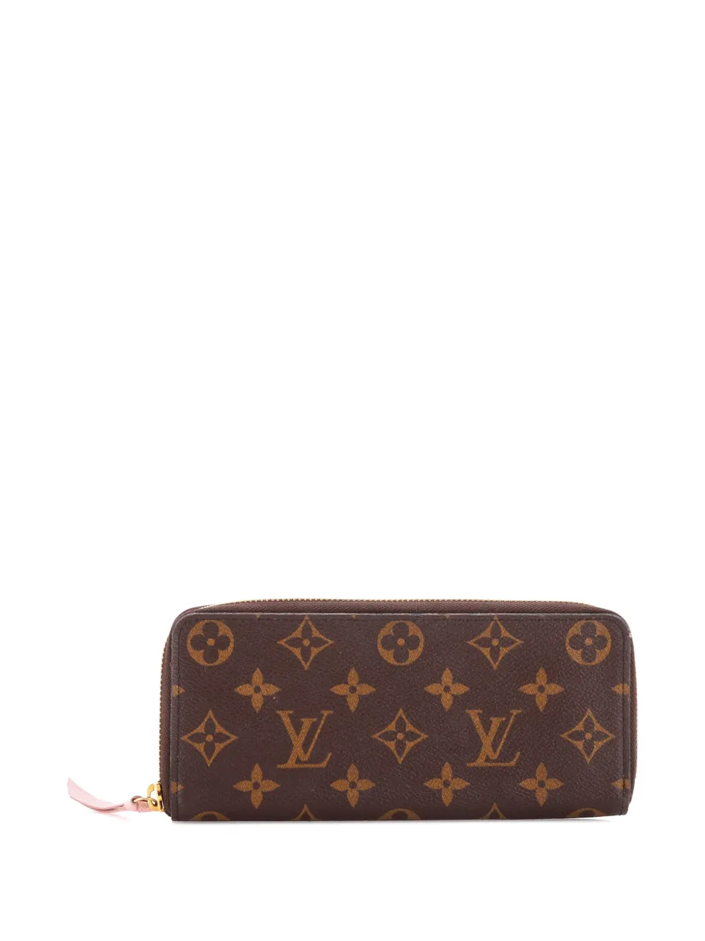 Pre-owned Louis Vuitton Clemence Wallet Monogram Canvas Small Wallets In Brown