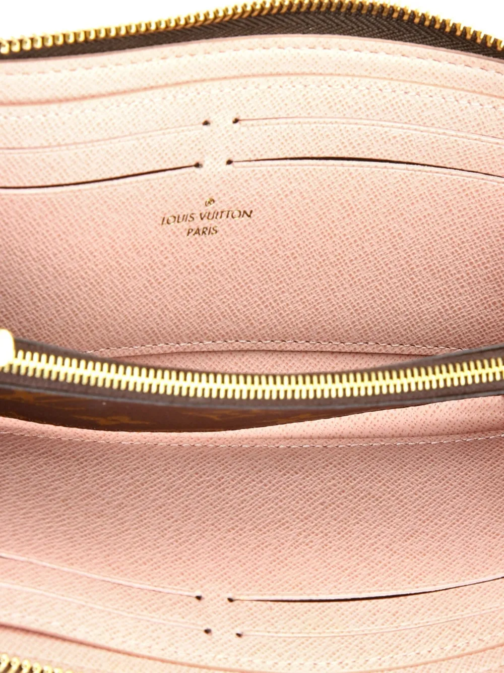 Pre-owned Louis Vuitton Clemence Wallet Monogram Canvas Small Wallets In Brown