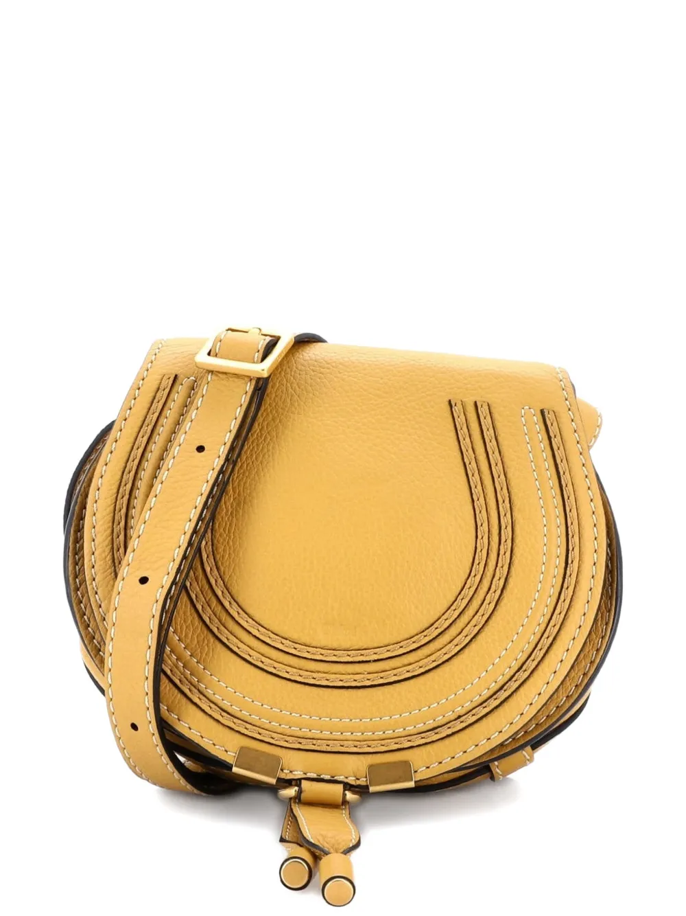 Chloé Pre-Owned Marcie Leather Mini crossbody bag - Giallo