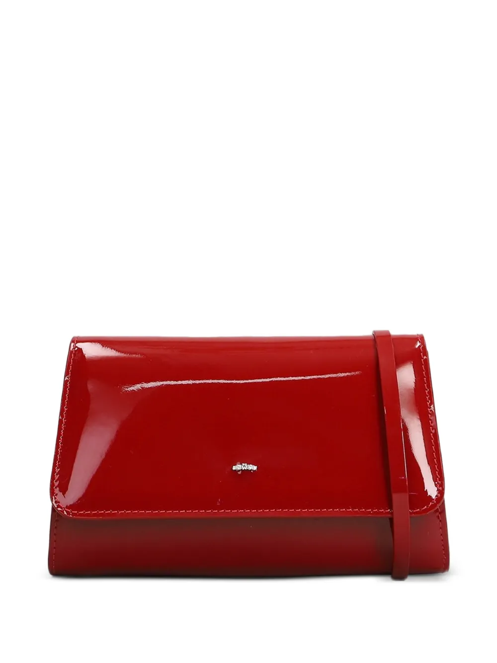 Giuseppe Zanotti Cleopatra logo-plaque mini bag - Rosso
