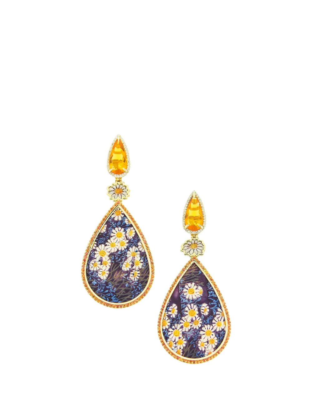 SILVIA FURMANOVICH multi-stone earrings - Oro