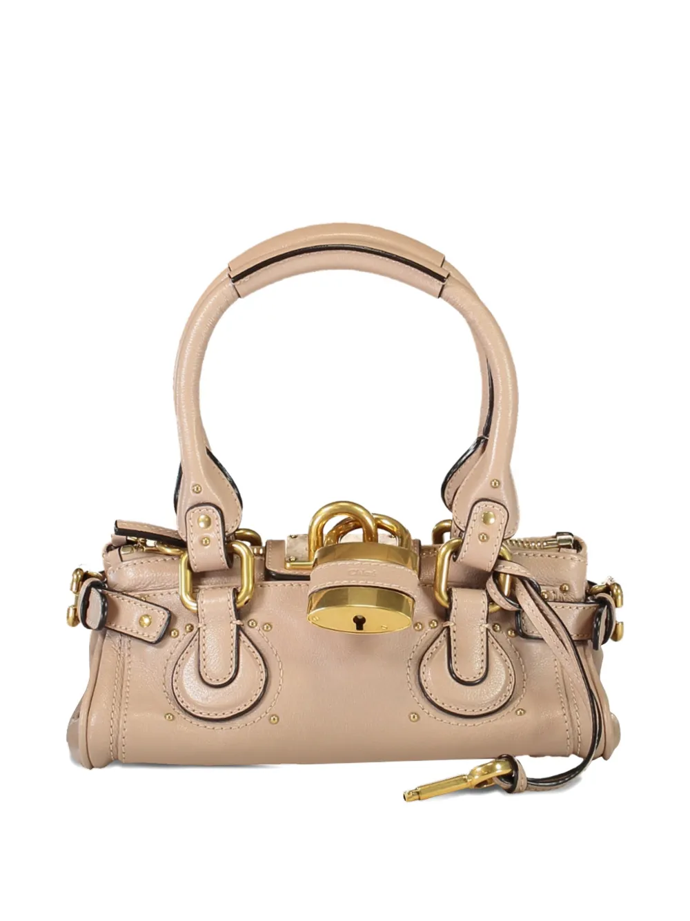 Chlo&eacute; small Paddington padlock shoulder bag - Roze