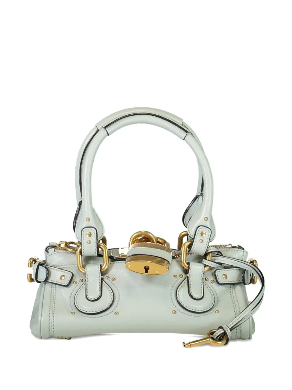 Chloé small Paddington padlock shoulder bag - Blu