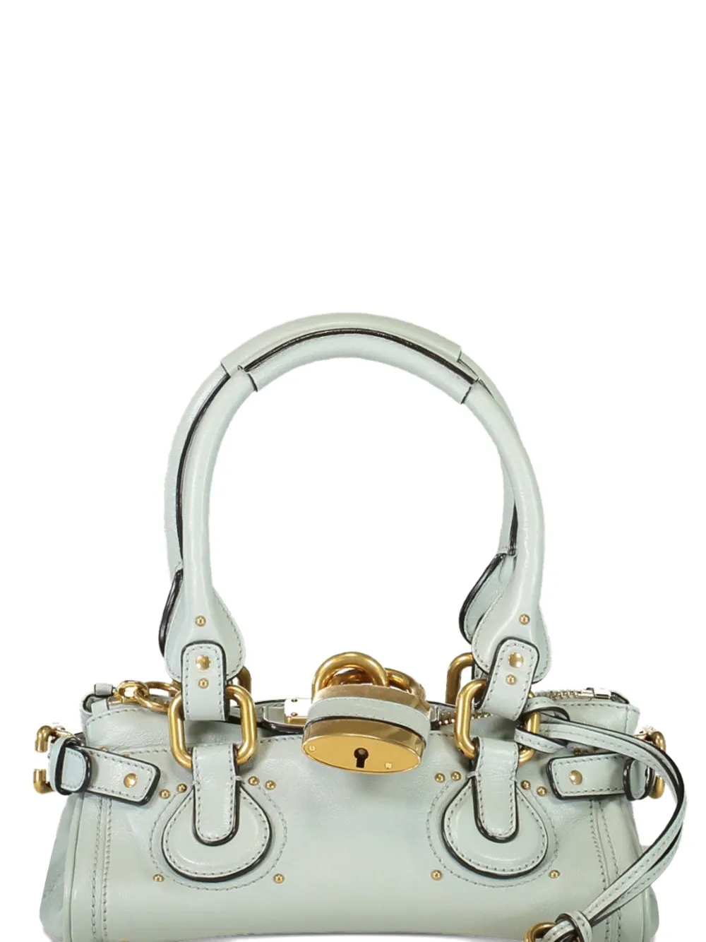 Chlo&eacute; small Paddington padlock shoulder bag - Blauw