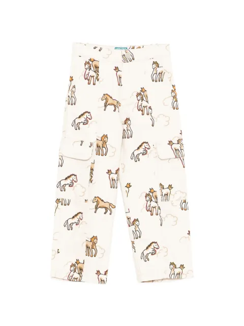Kenzo Kids horse-print trousers