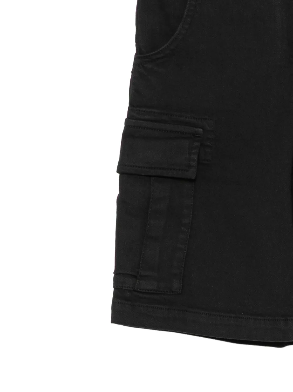  Stella Mccartney Kids Logo-patch Cargo Shorts - Black 