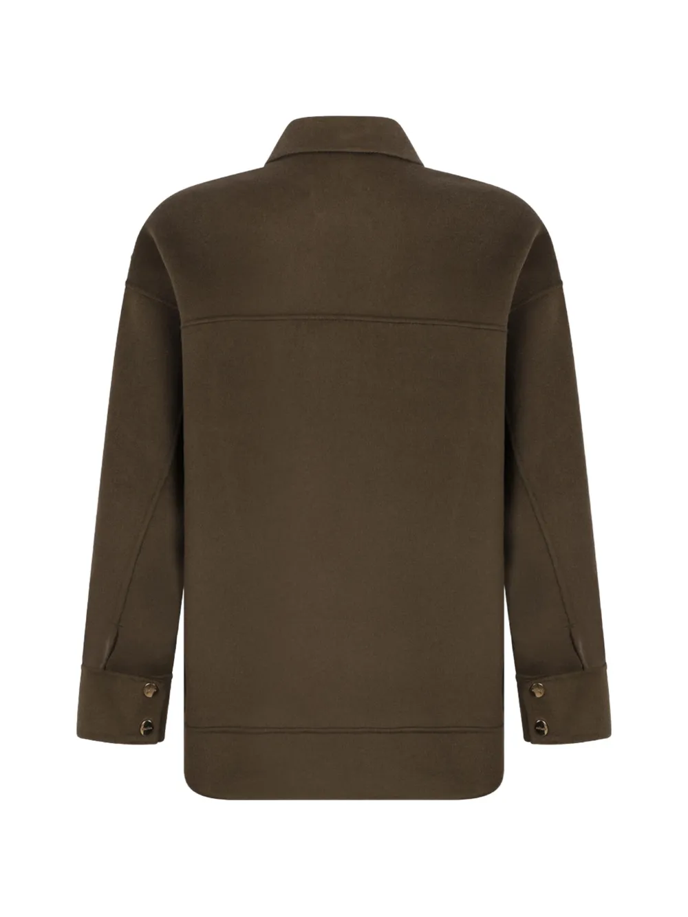  Max Mara Abrigo Disco De Manga Larga - Verde 