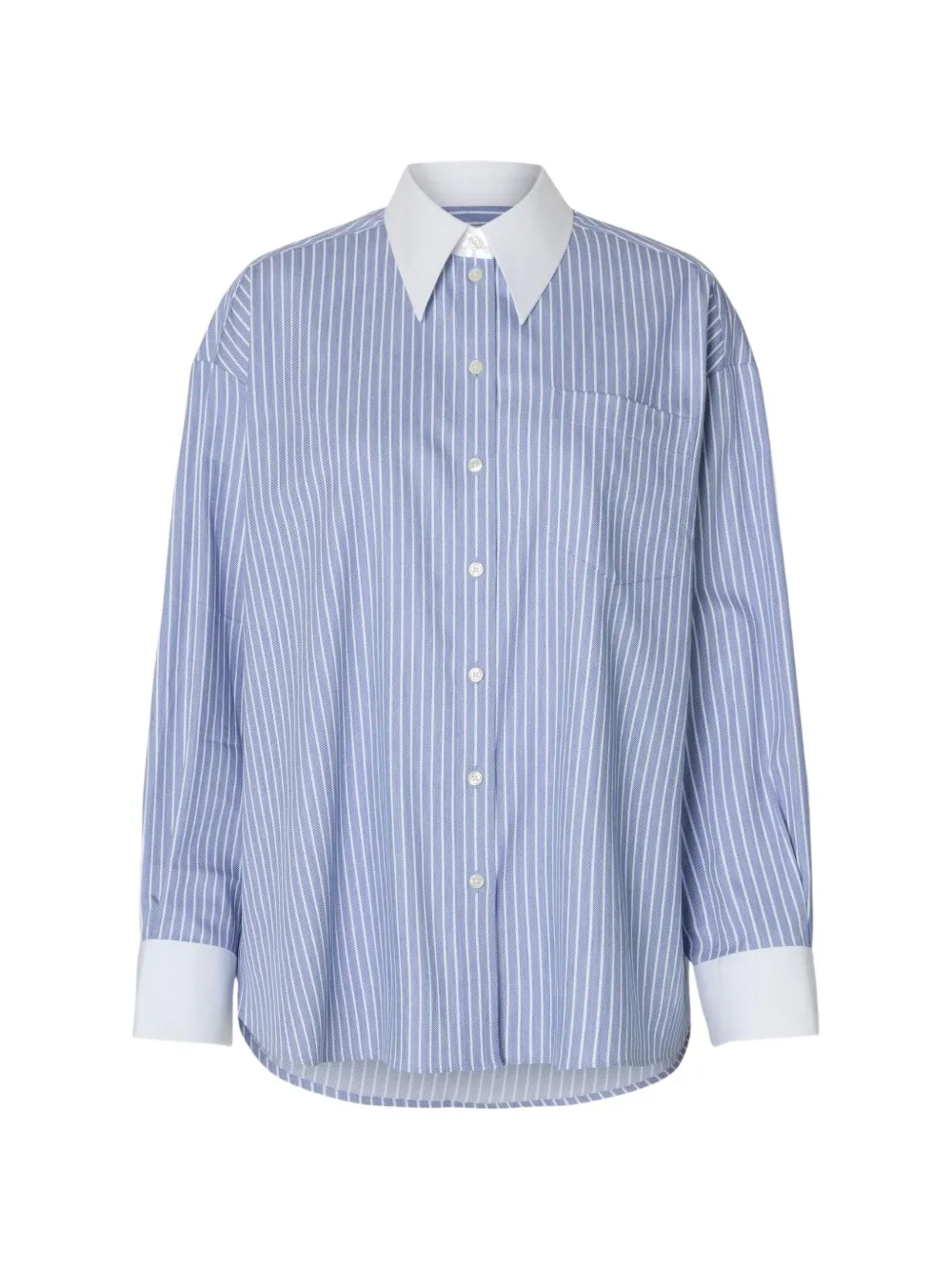 Selected Striped Shirt In Blue