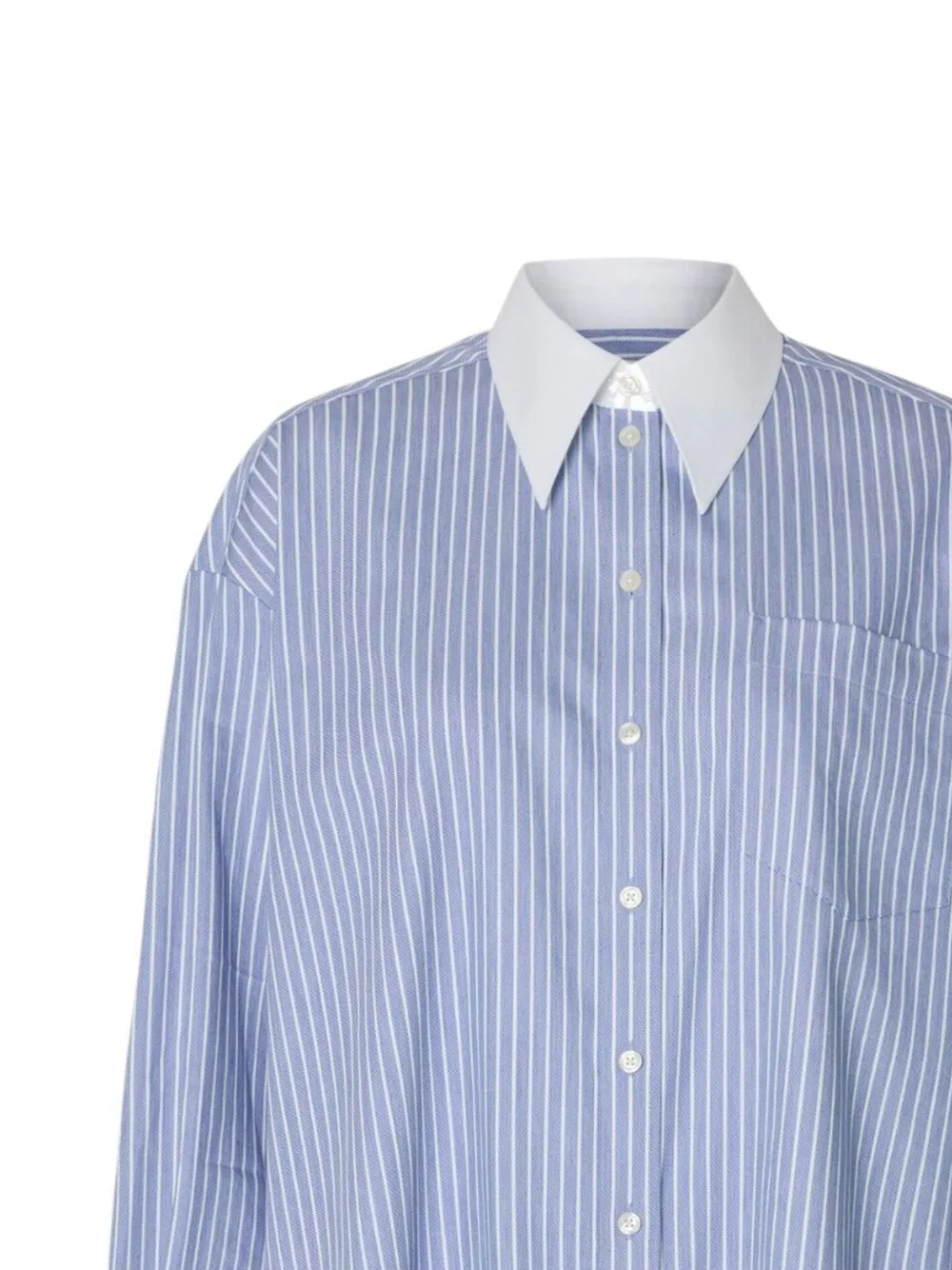  Selected Camicia A Righe - Blu 