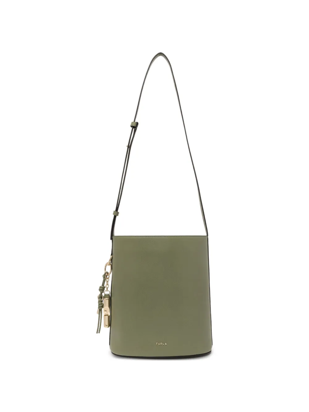 Furla small Roxie leather charm tote bag - Verde