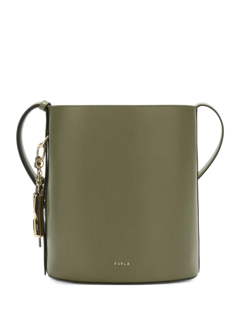 Furla small Roxie leather charm tote bag - Verde