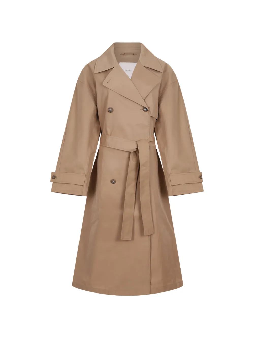 Calvin Klein belted double-breasted trench coat - Toni neutri